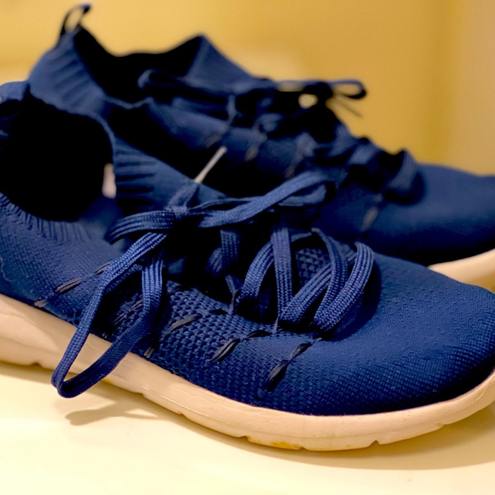 Navy sneakers size 9